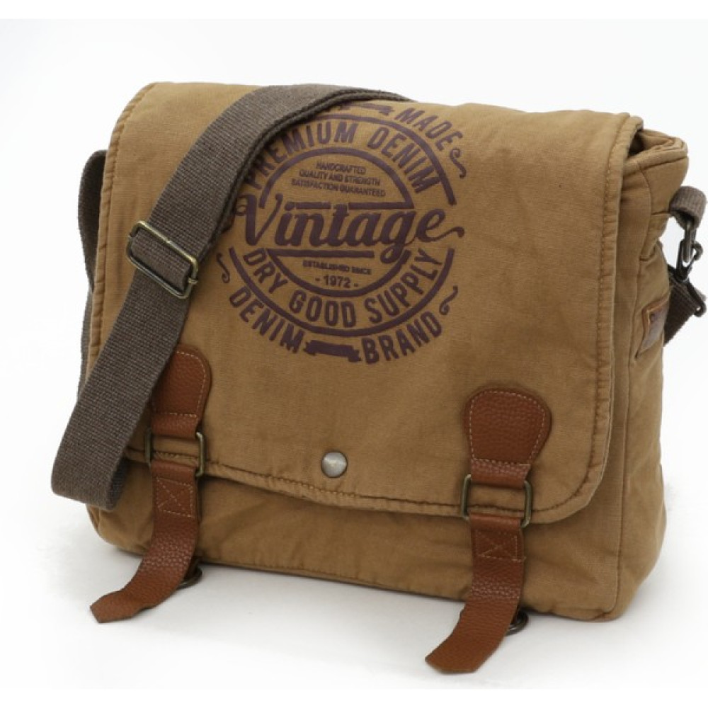 Old Cotton Cargo 8045 Camel Postacı Omuz Kanvas Tablet Evrak Laptop Okul Notebook Çantası Erkek Postacı Çanta Fiyatı
