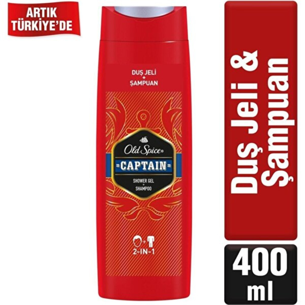 Old Spice 2ın1 Duş J. & Şampuan Captaın 400 ml Duş Jelleri ve Banyo Köpükleri Fiyatı