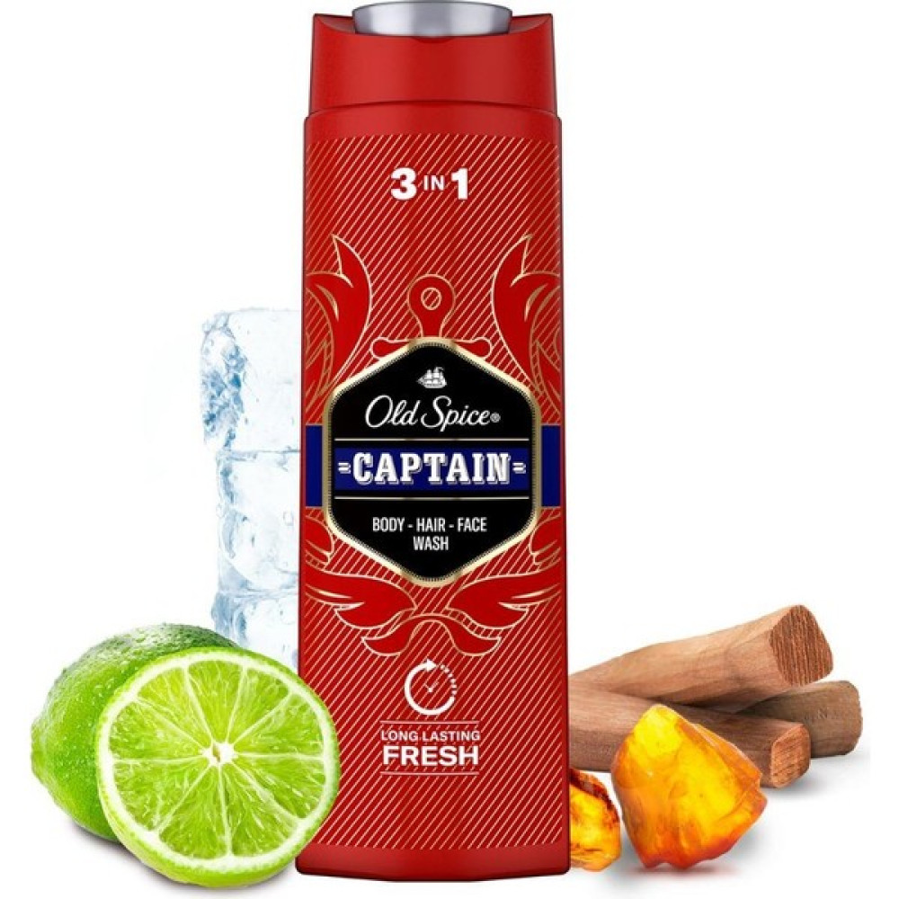 Old Spice 3 in1 Duş Jeli Şampuan 400 ml Captain Şampuan ve Saç Kremi Fiyatı