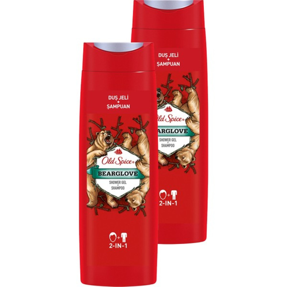 Old Spice Bearglove Şampuan + Duş Jeli 2 x 400 ml Şampuan ve Saç Kremi Fiyatı