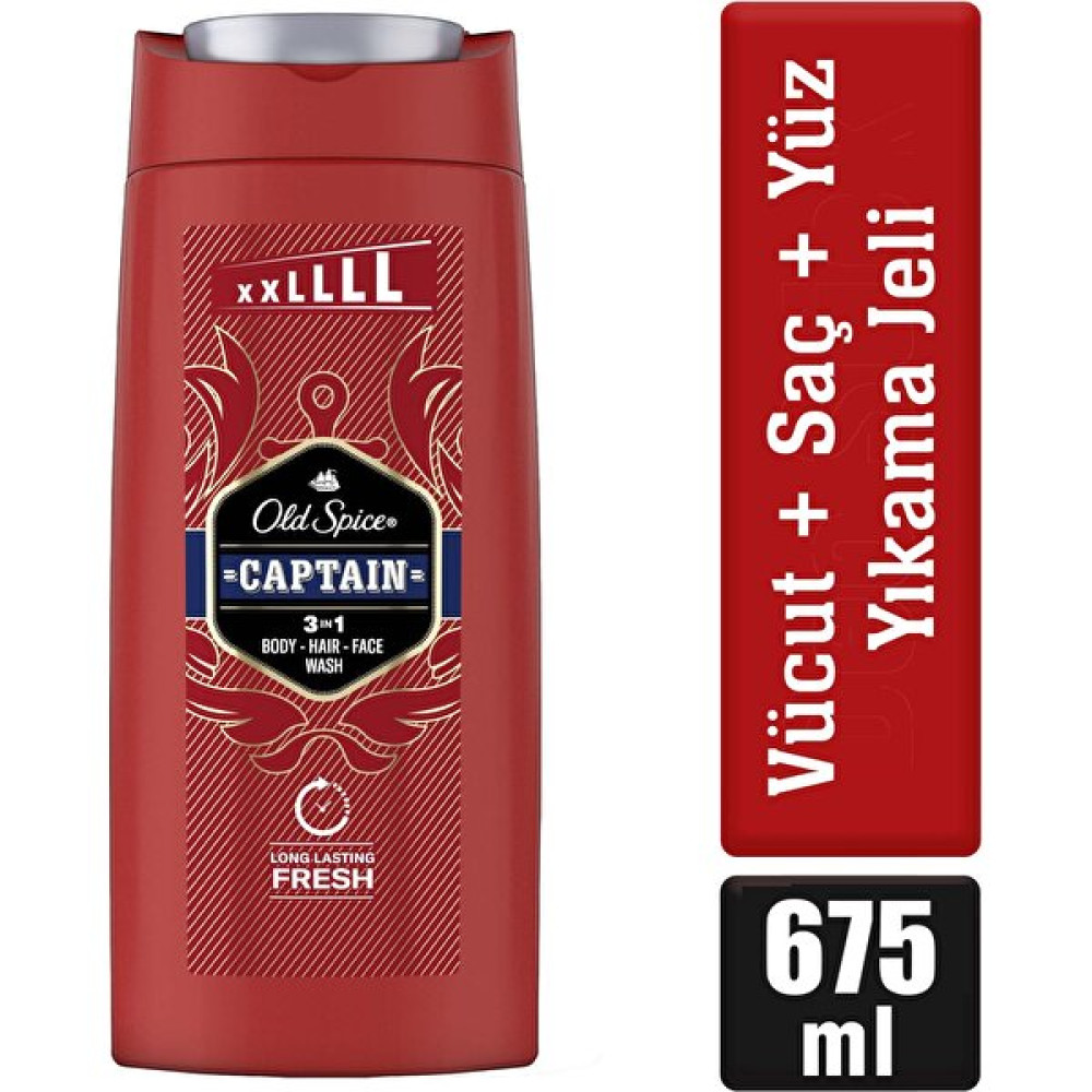 Old Spice Captain Erkek İçin Duş Jeli ve Şampuan 675 ml Şampuan ve Saç Kremi Fiyatı