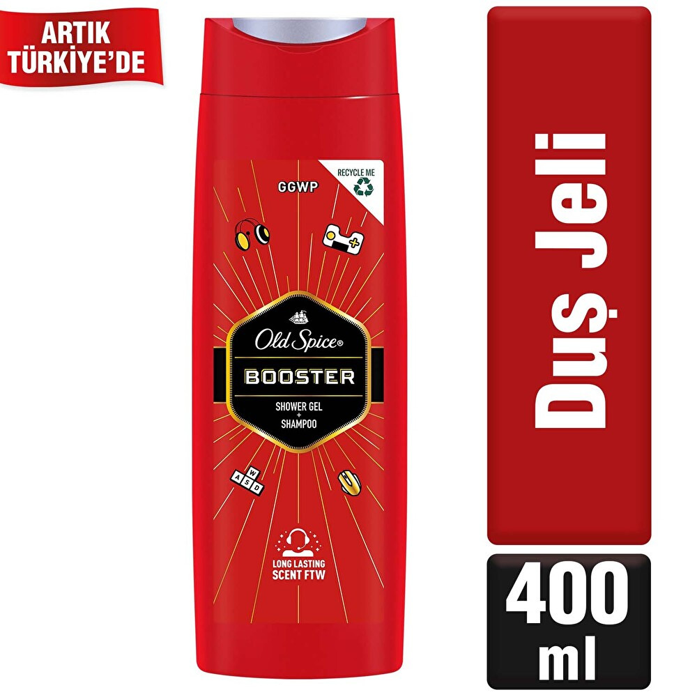 Old Spice Duş Jeli 400 ml Booster Duş Jelleri ve Banyo Köpükleri Fiyatı