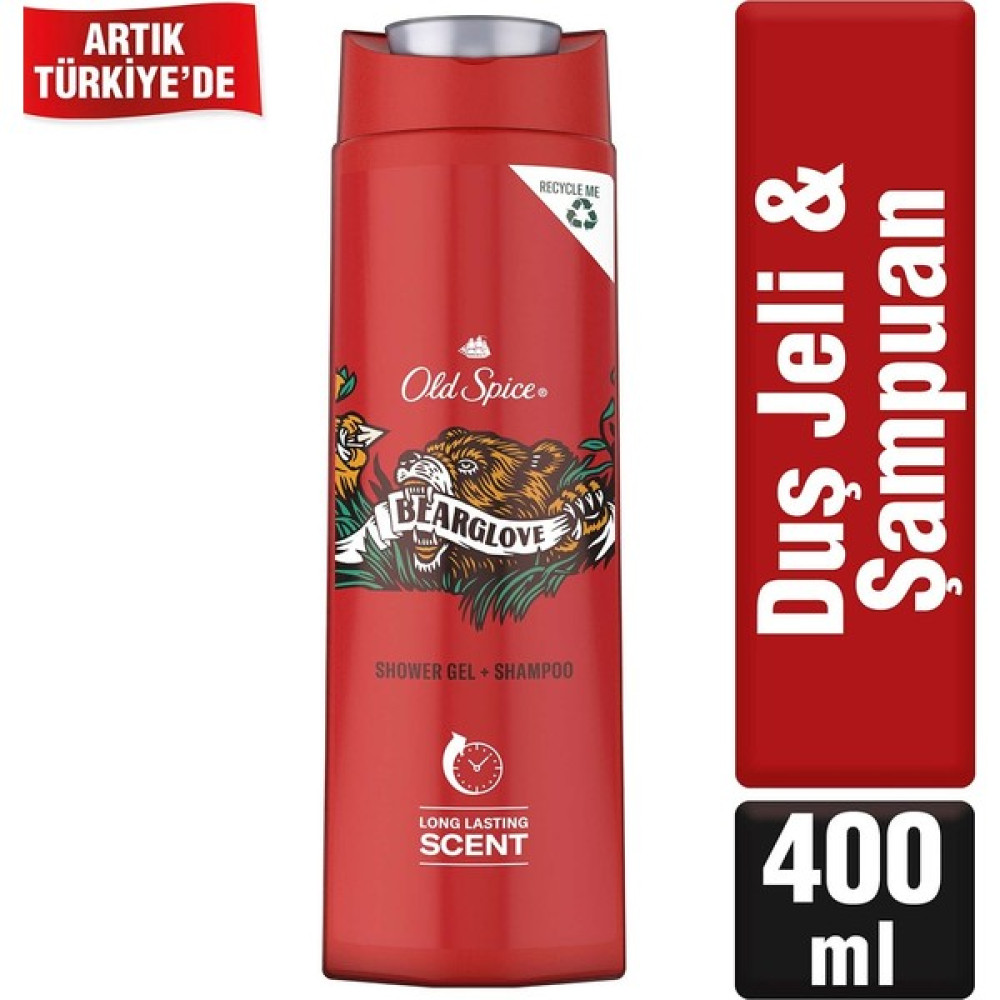 Old Spice Duş Jeli & Şampuan 400 Ml Bearglove - 1 Şampuan ve Saç Kremi Fiyatı
