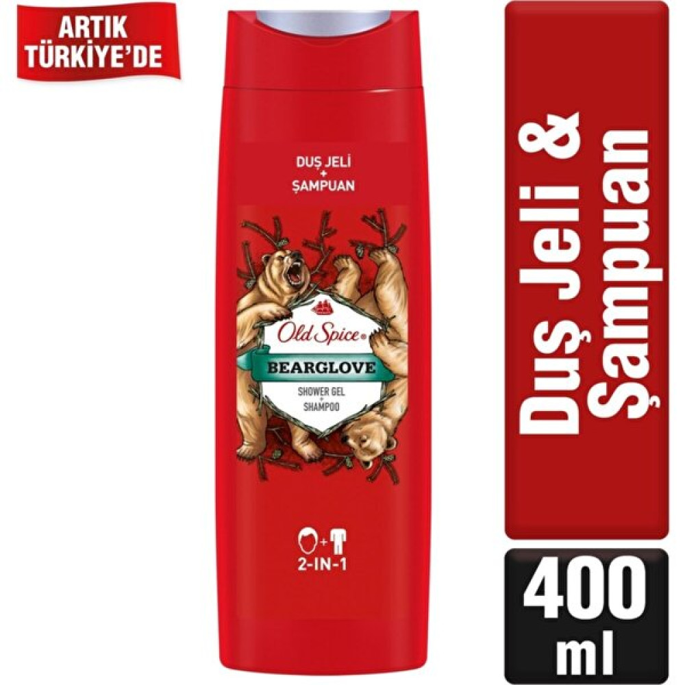 Old Spice Duş Jeli & Şampuan 400 ml Bearglove Duş Jelleri ve Banyo Köpükleri Fiyatı