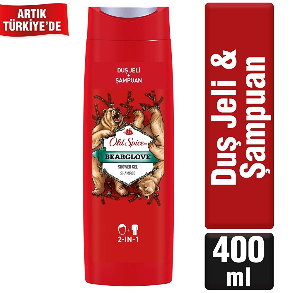 Old Spice Duş Jeli &Şampuan 400 ml Bearlove Duş Jelleri ve Banyo Köpükleri Fiyatı