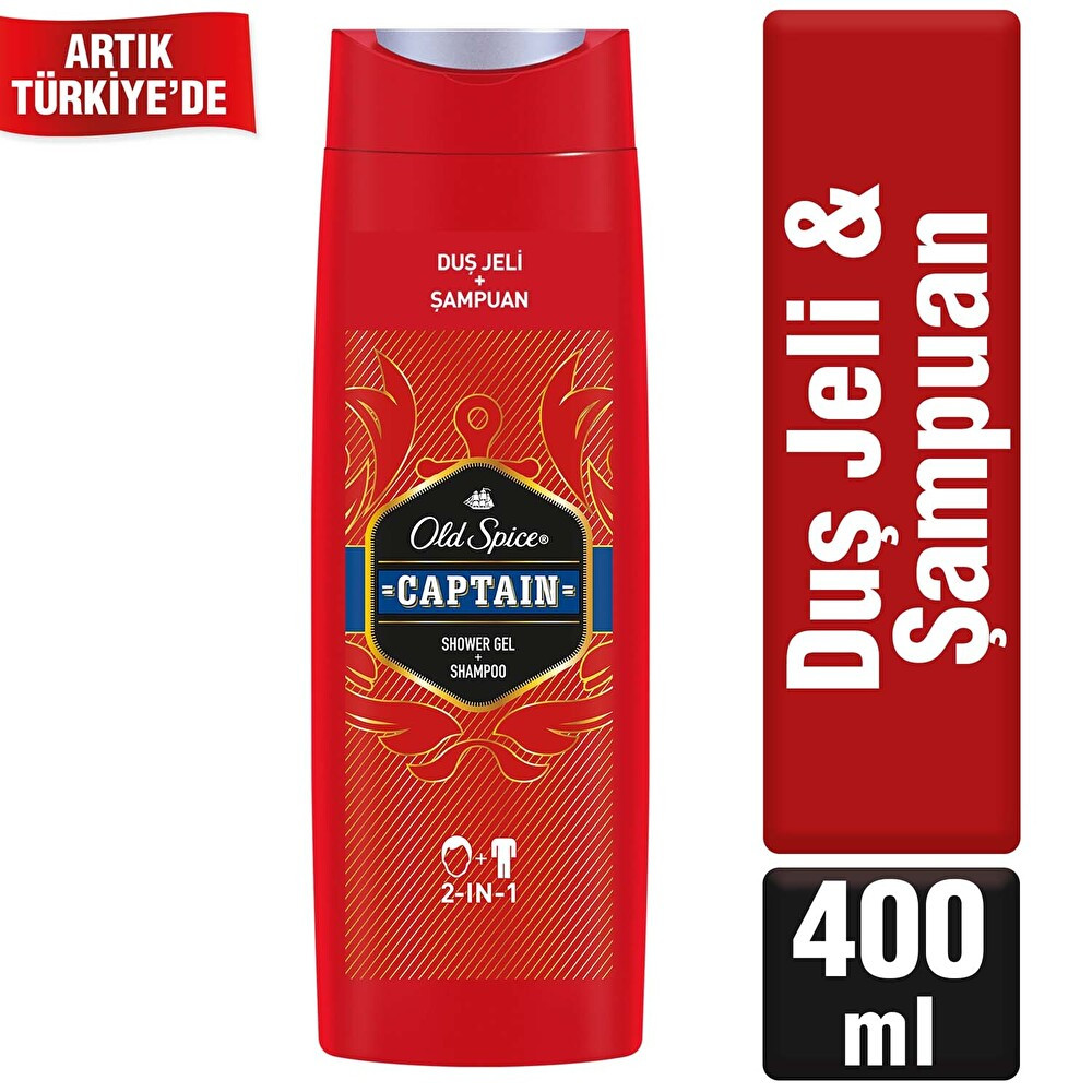 Old Spice Duş Jeli &Şampuan 400 ml Captaın Duş Jelleri ve Banyo Köpükleri Fiyatı