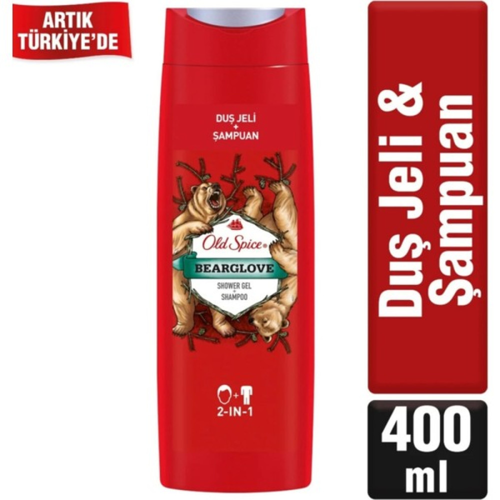 Old Spice Duş Jeli & Şampuan Bearglove 400ML Duş Jelleri ve Banyo Köpükleri Fiyatı