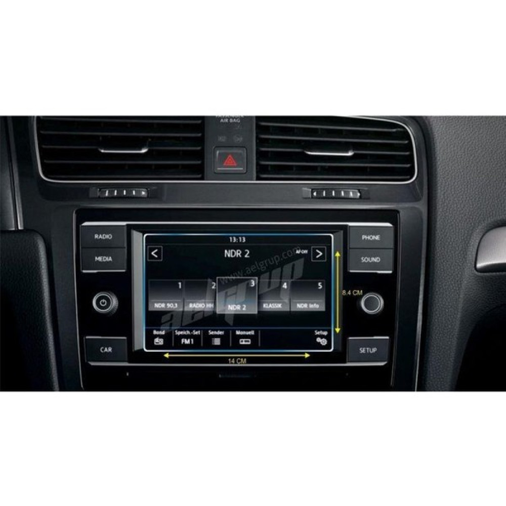 Oled Garaj Volkswagen Yeni Golf 7 İçin Uyumlu inç Tempered Multimedya Dokunmatik Ekran Koruyucu Oto Görüntü Sistemleri Fiyatı
