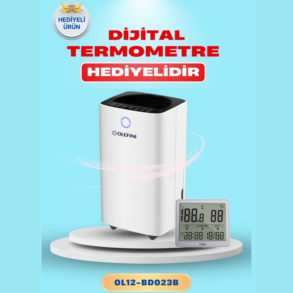 Olefini Ol-12BD Nem Alma 12 Litre - Beyaz Diğer Fiyatı