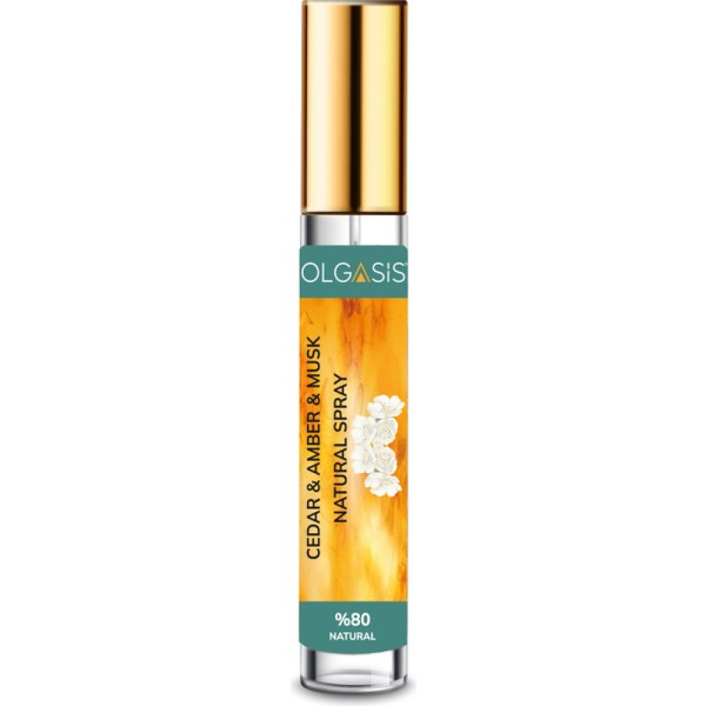 Olgasis Cedar & Amber & Musk Natural Spray 35 ml %80 Natural Kalem Parfüm Cedar & Amber & Musk Kalem Parfüm Erkek Parfümleri Fiyatı