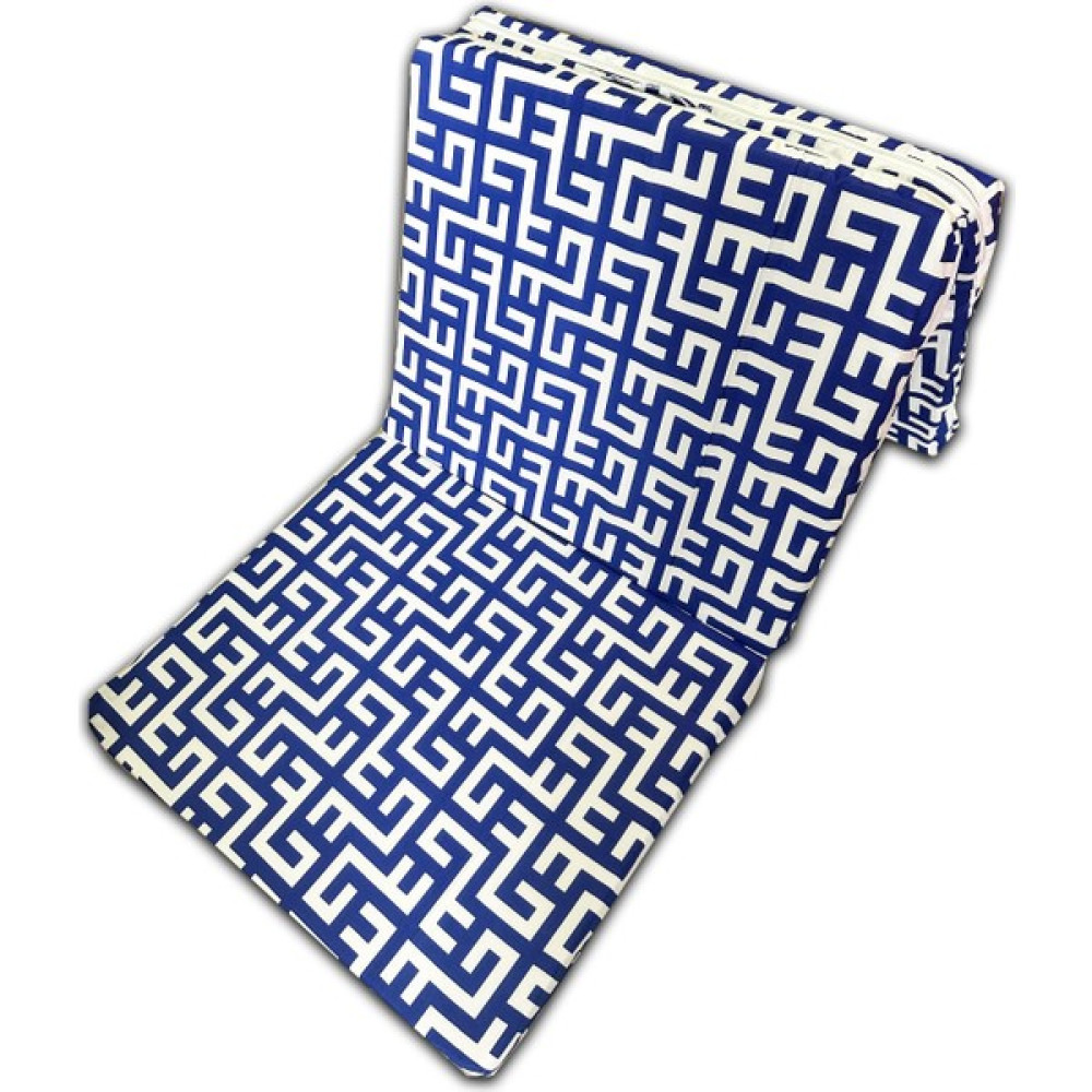 Olgun Home Katlanır Yer Minderi ve Tek Kişilik Süngerli Katlanır Minder 70 x 180 cm 6 cm - Mavi Labirent - 70 x 180 x 6 cm Yatak Fiyatı