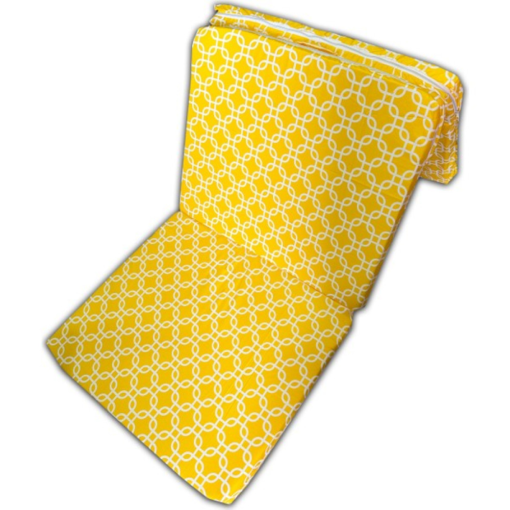 Olgun Home Katlanır Yer Minderi ve Tek Kişilik Süngerli Katlanır Minder 70 x 180 cm 6 cm - Sarı Zincir - 70 x 180 x 6 cm Yatak Fiyatı