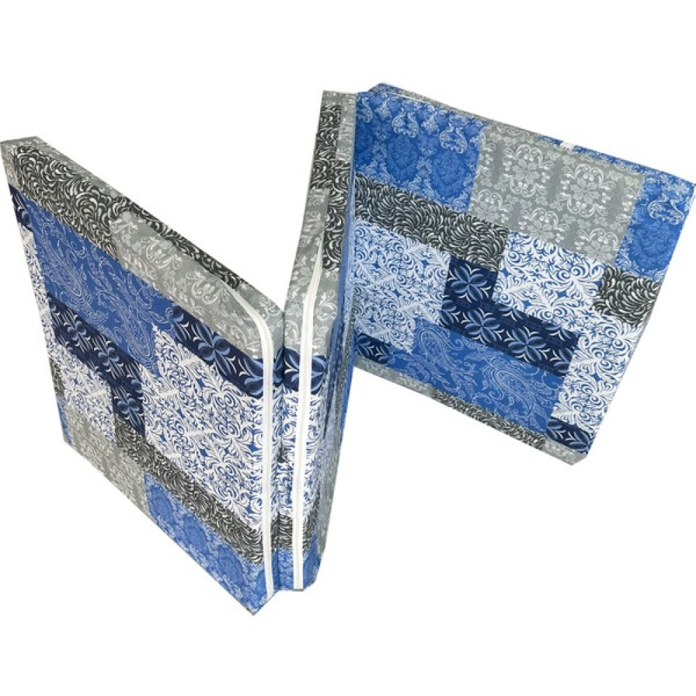 Olgun Home Katlanır Yer Yatağı ve Tek Kişilik Sünger Katlanır Minder Yatak 70 x 180 cm 6 cm - Mavi Etnik - 70 x 180 x 6 cm Yatak Fiyatı