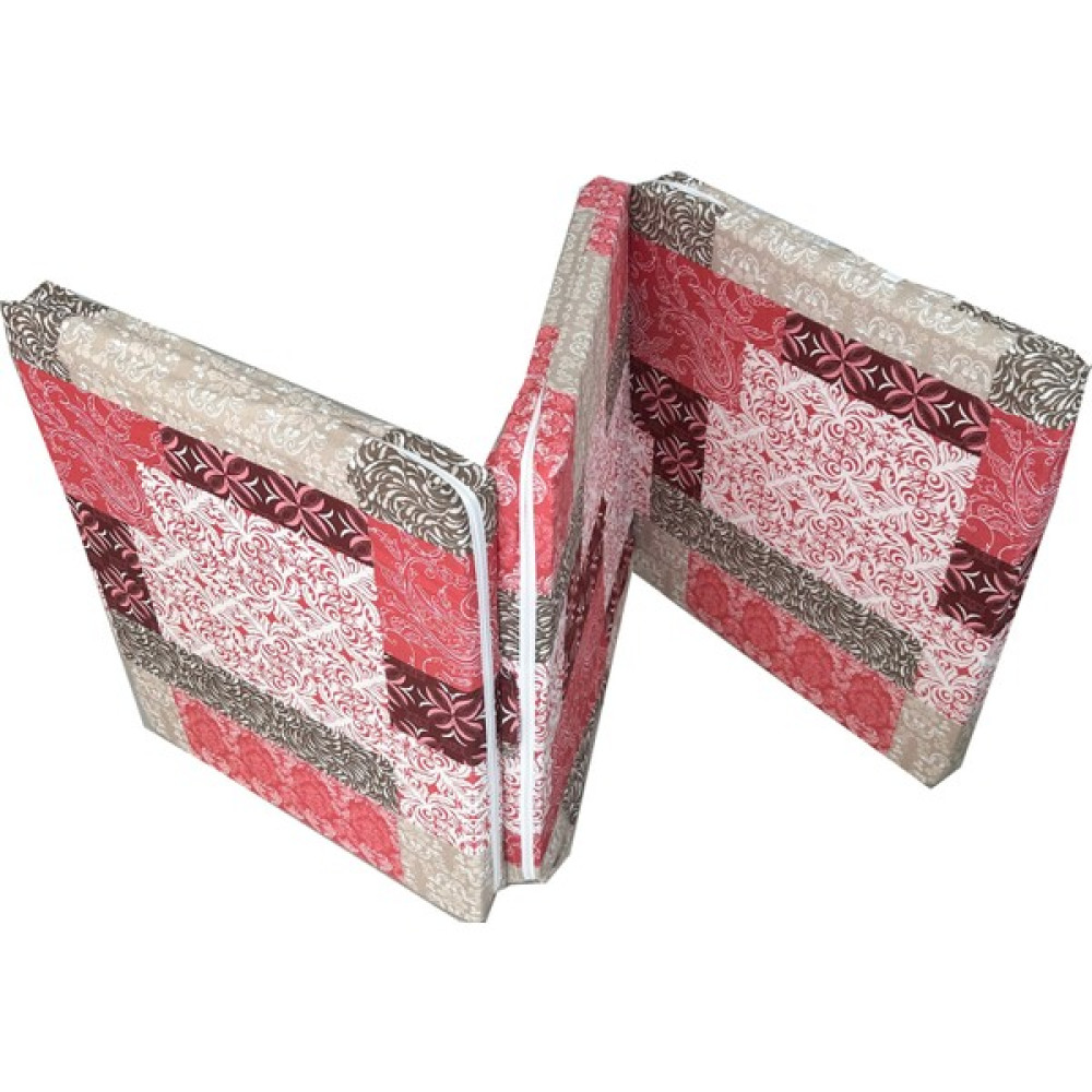 Olgun Home Katlanır Yer Yatağı ve Tek Kişilik Sünger Katlanır Minder Yatak 70X180 cm 6 Cm-Kırmızı Etnik - 70 x 180 x 6 cm Yatak Fiyatı