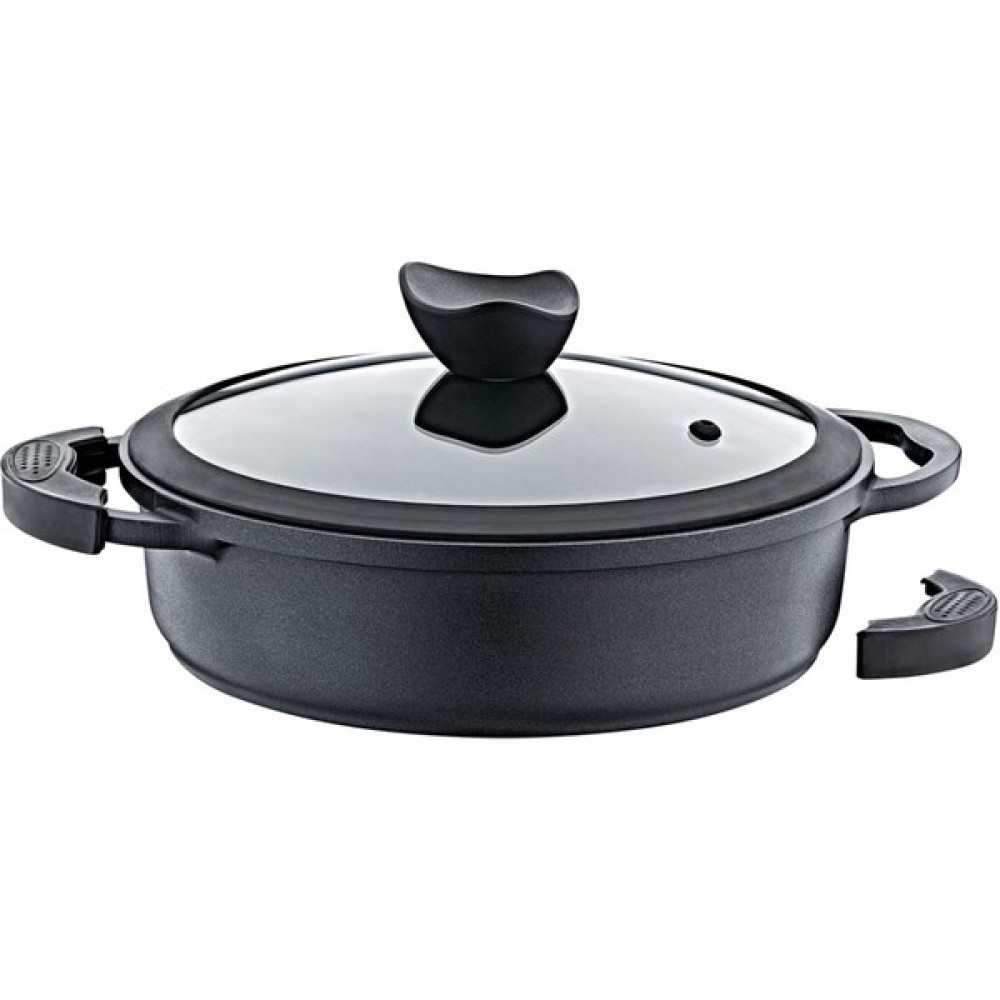 Olika Palladium 24 cm Siyah Kısa Tencere PK2404 Tencereler Fiyatı