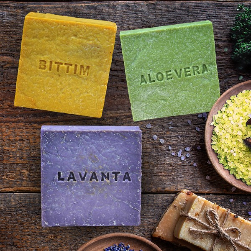 Olim Store 3lü Gurme Seti - Lavanta - Bıttım - Aloevera Doğal Sabunlar - 125 Er Gram Sabunlar Fiyatı