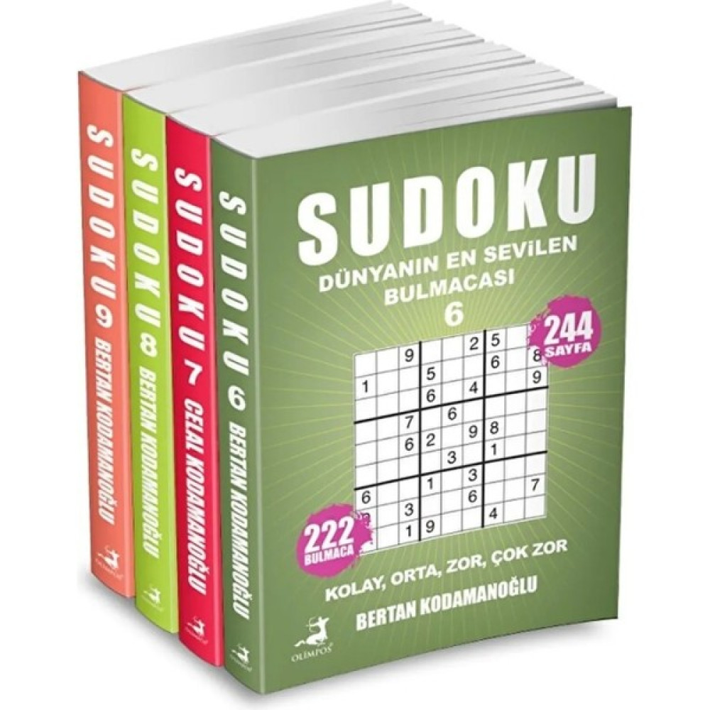 Olimpos Yayınları  sudoku 4 Kitap Set - Bertan Kodamanoğlu Puzzle & Aksesuarları Fiyatı