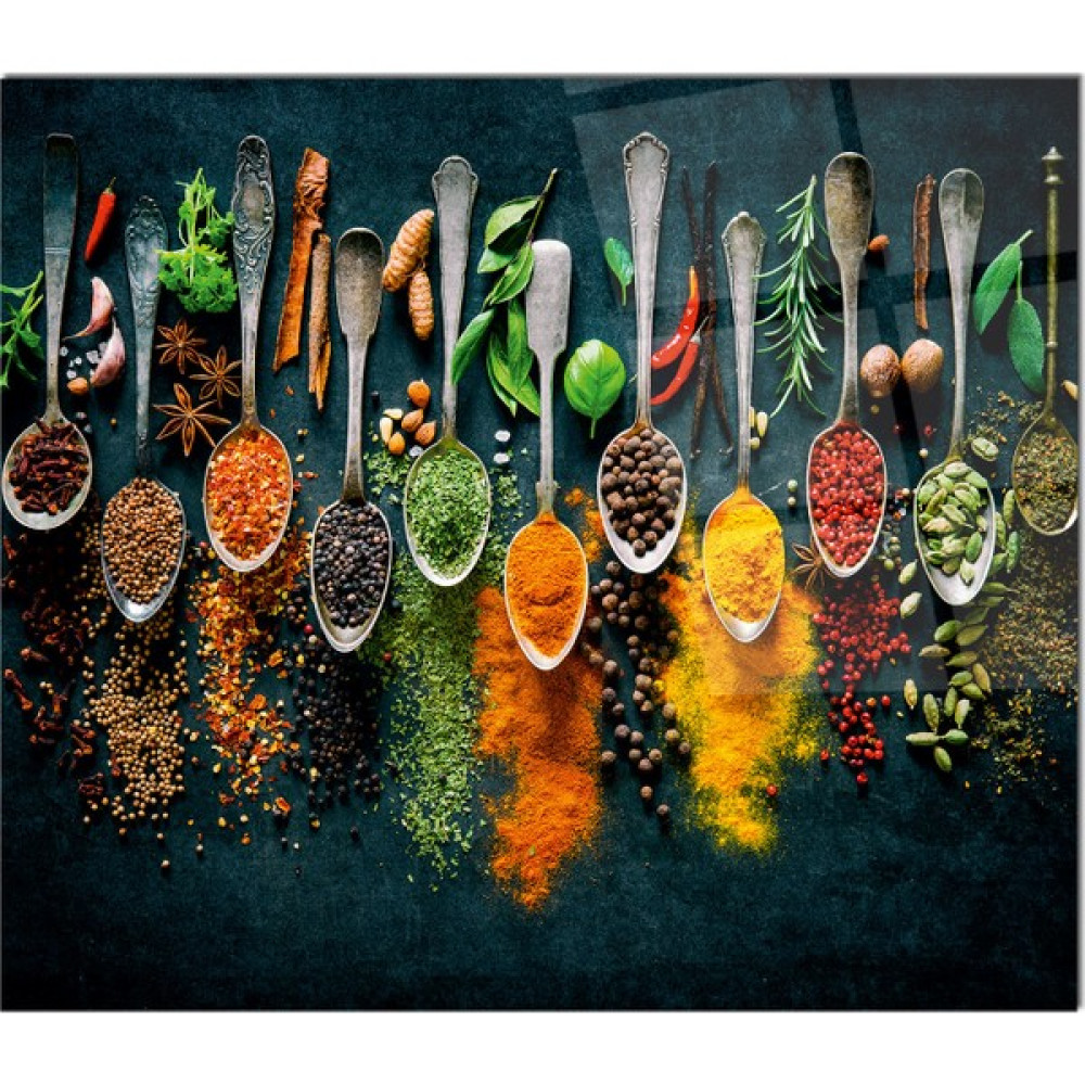 Olinpa Cam Ocak Arkası Koruyucu | Baharat - 76 x 50 cm Mutfak Gereçleri Fiyatı