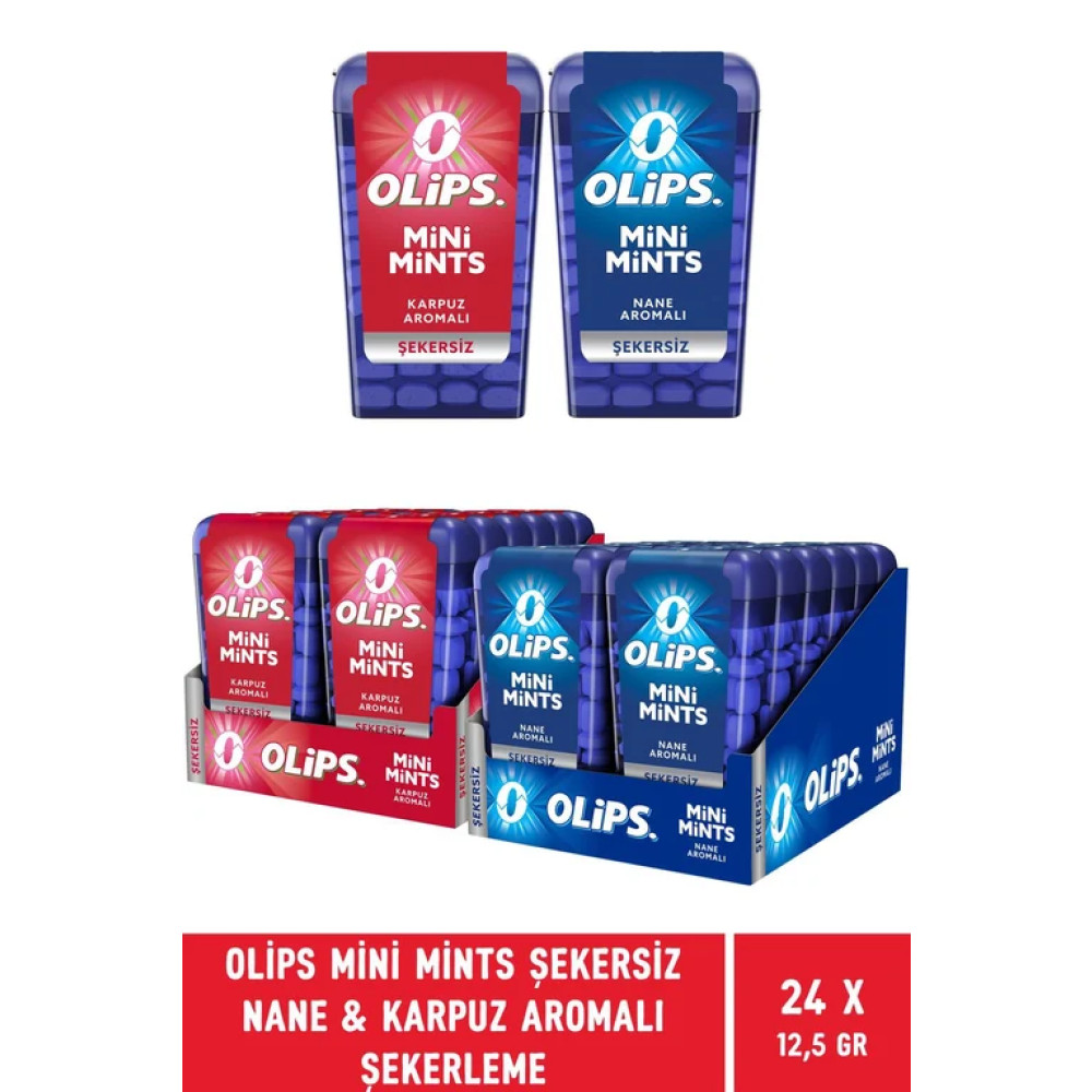 Olips Mini Mints Şekersiz Nane & Karpuz Aromalı Şekerleme 12,5 Gr Şekerleme Sakız Fiyatı