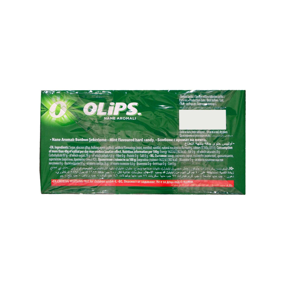 Olips Şekerleme 28 gr 24'lü Paket Nane Aromalı