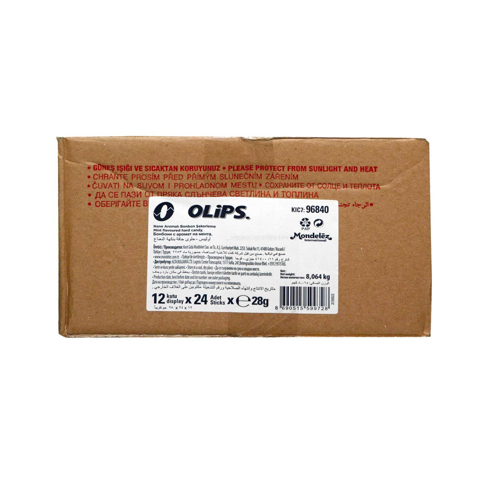 Olips Şekerleme 28 gr 24'lü Paket Nane Aromalı