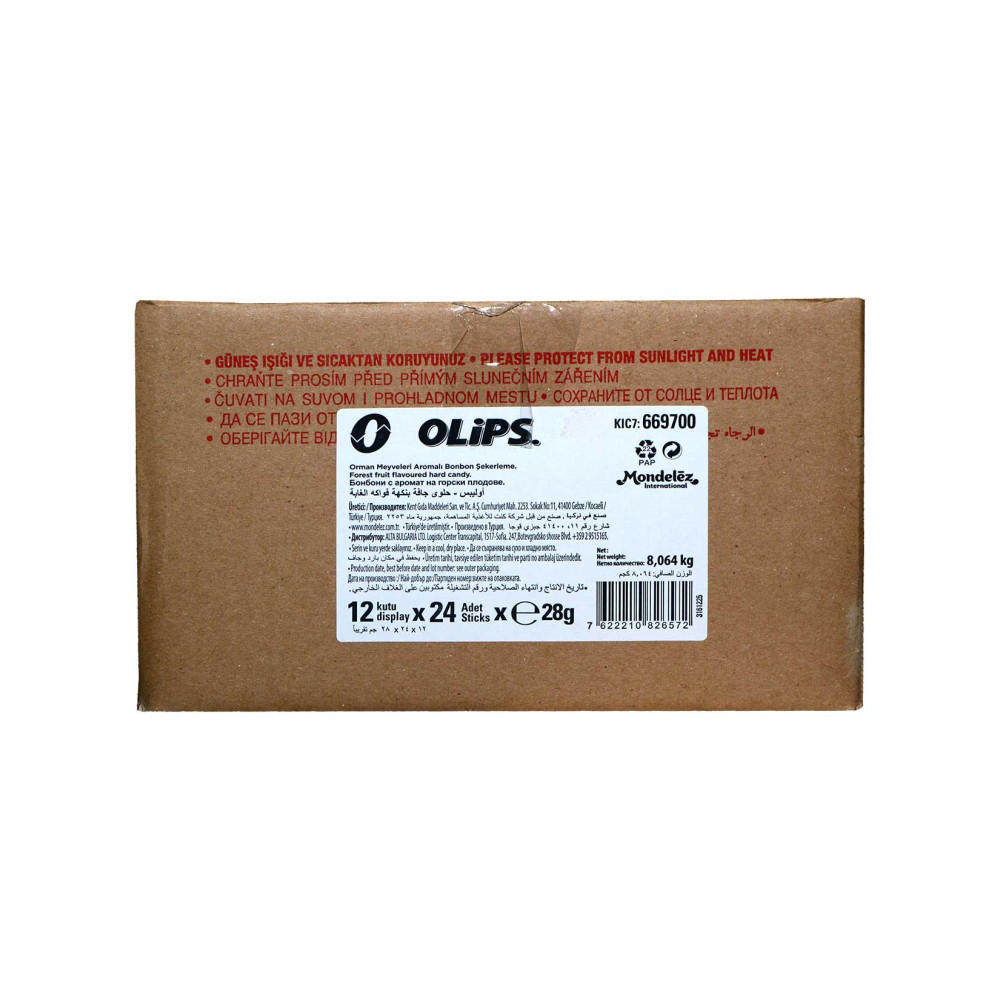 Olips Şekerleme 28 gr x 24'lü Paket Orman Meyveleri Bonbon