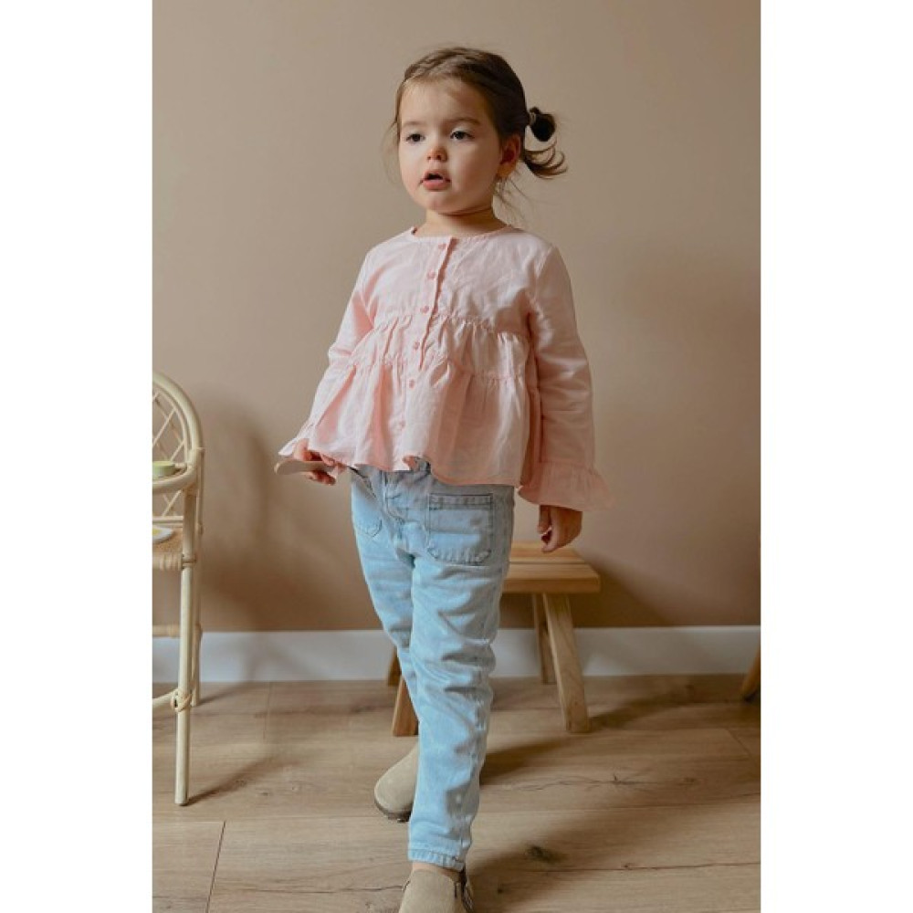 Oliven The Kid Pembe Vual Kız Gömlek Kız Çocuk Gömlek Fiyatı
