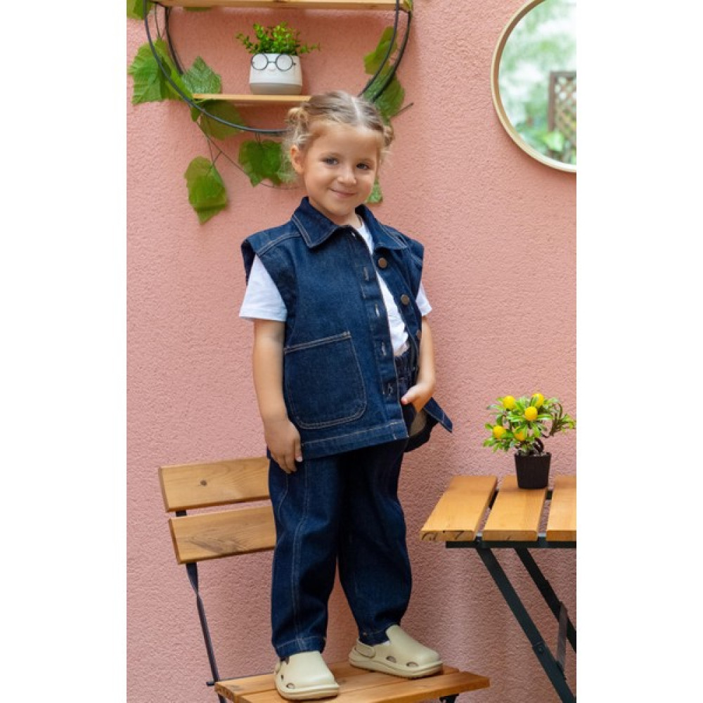 Oliven The Kid Unisex Cepli Kot Yelek Mavi Kız Çocuk Mont Fiyatı