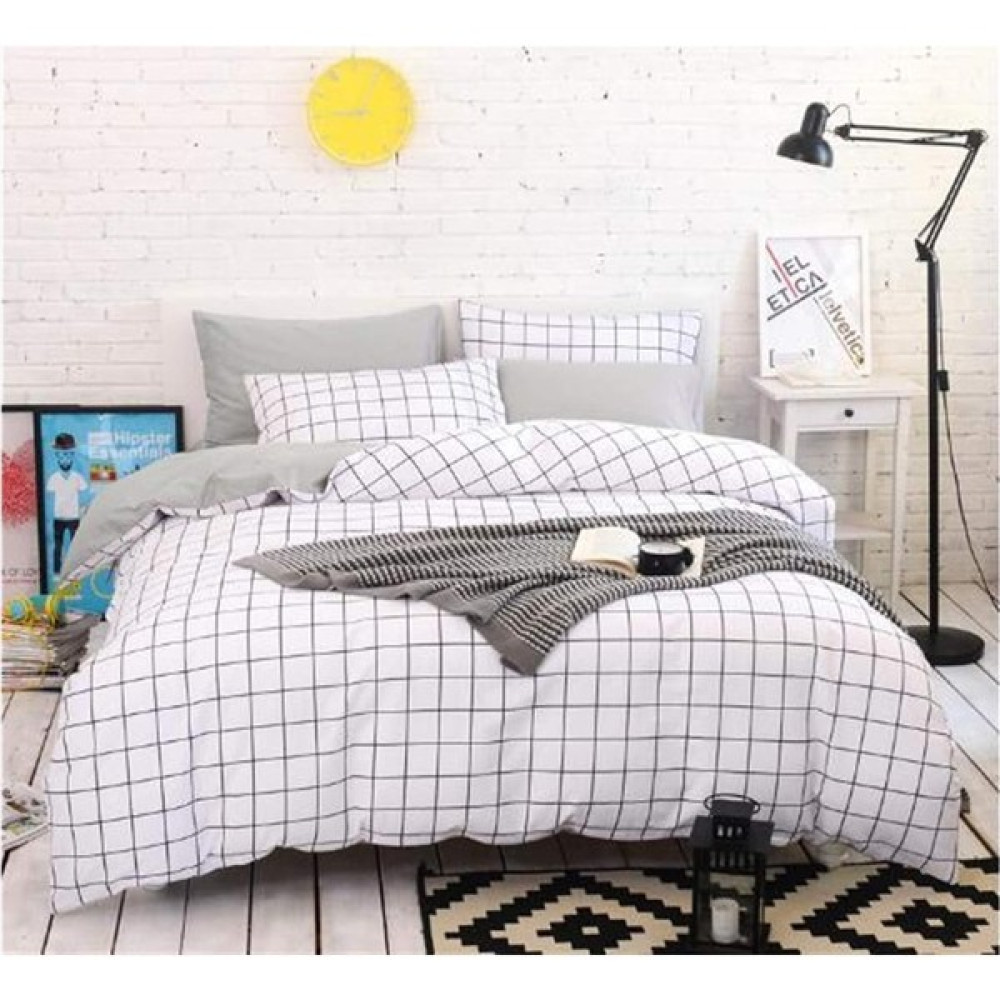 Olivie Çift Kişilik Nevresim Takımı - Beyaz - Siyah - 200 x 230 cm Nevresim Takımı Fiyatı