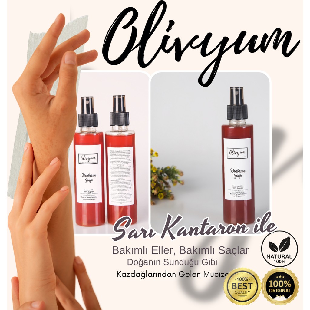 Olivyum Sarı Kantaron Yağı 150 ML %100 Doğal %100 Katksız Kaz Dağlarından Gelen Mucize Nemlendiriciler Fiyatı