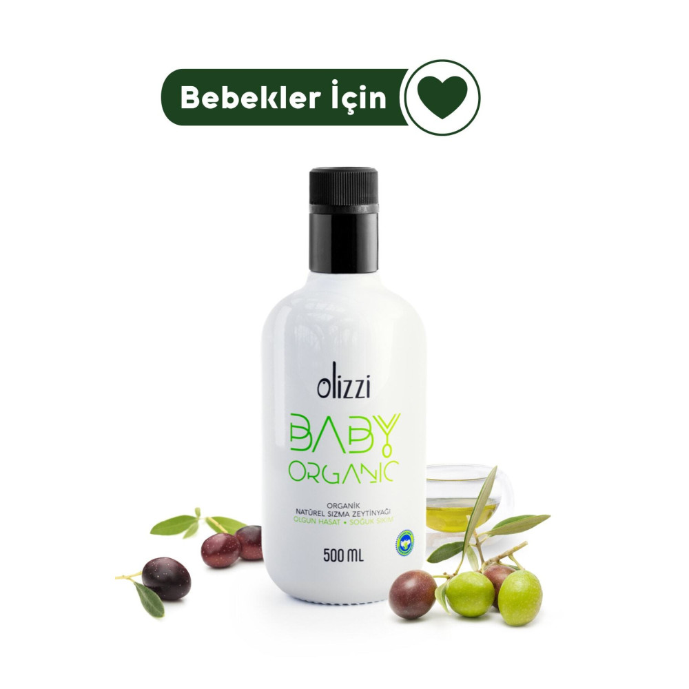 Olizzi Baby Organik Bebek Zeytinyağı Natürel Sızma Soğuk Sıkım Zeytinyağı 500 ml Sıvı Yağ ve Zeytinyağı Fiyatı