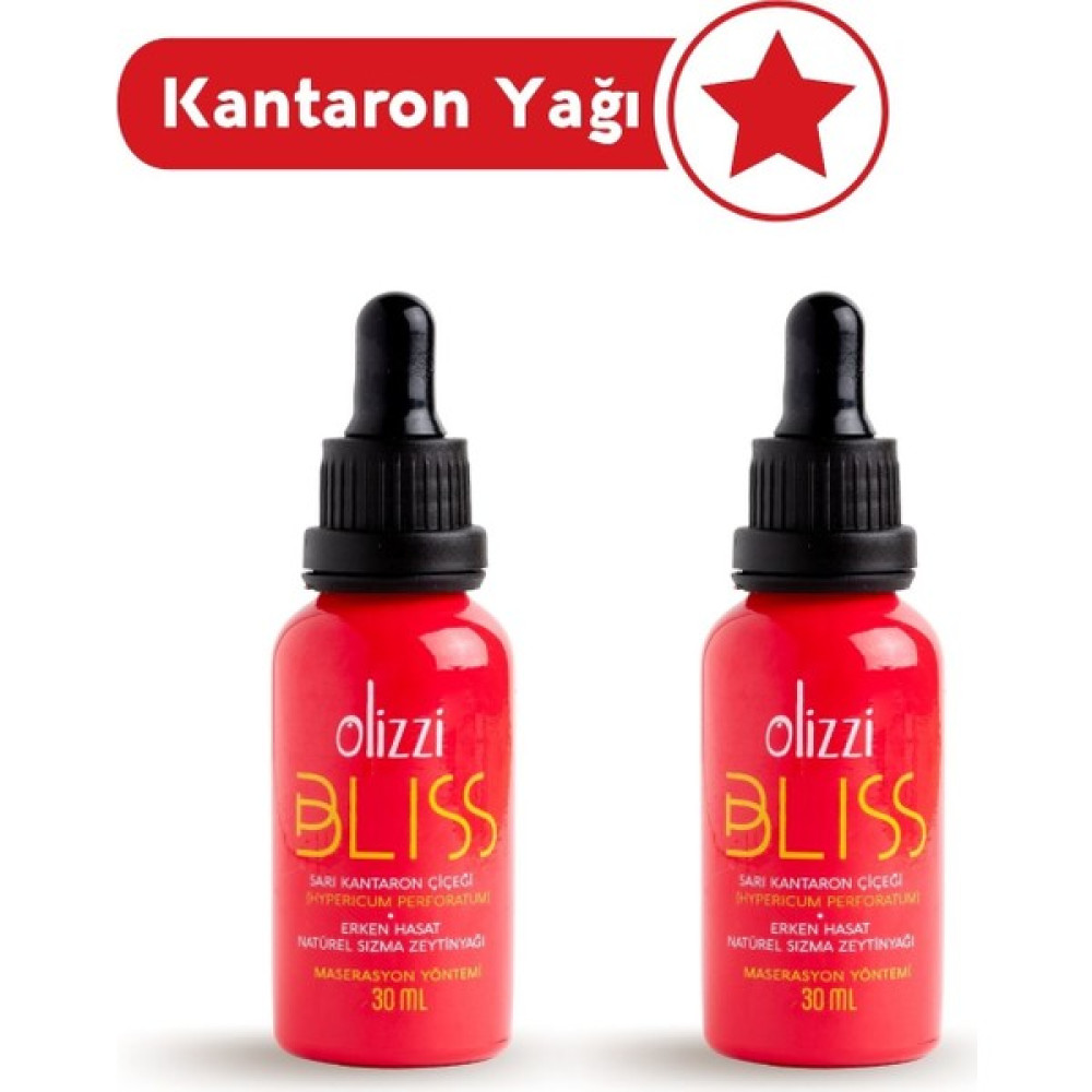 Olizzi Bliss Kantaron Yağı - Sarı Kantaron Çiçeği ve Natürel Sızma Zeytinyağı 2 x 30 ml Bitkisel Yağlar Fiyatı