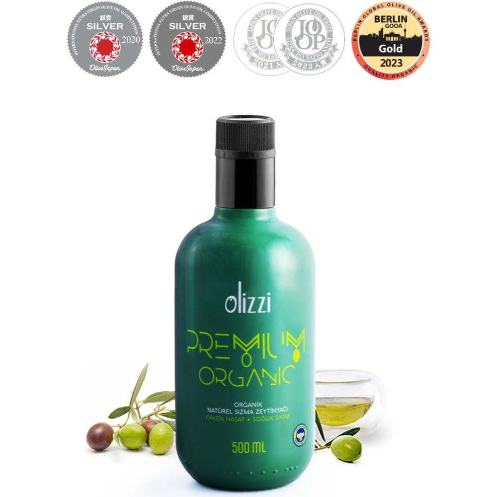 Olizzi Premium Organik Zeytinyağı Ödüllü Natürel Sızma Erken Hasat Soğuk Sıkım 500 ML Oto Boyaları Fiyatı