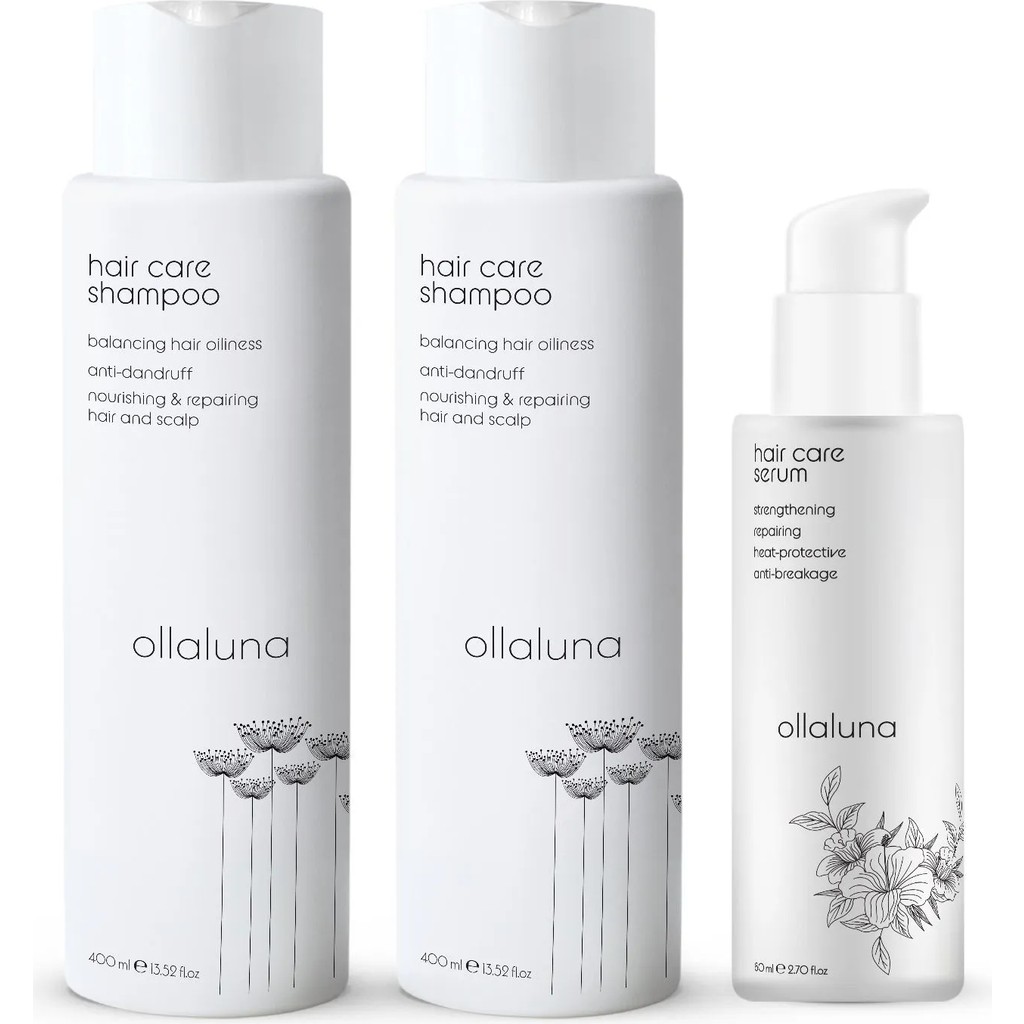 Ollaluna Hair Care Shampoo 400 ml Şampuan X2 Ollaluna Hair Care Serum Saç Serumu 80 ml X1 Diğer Fiyatı