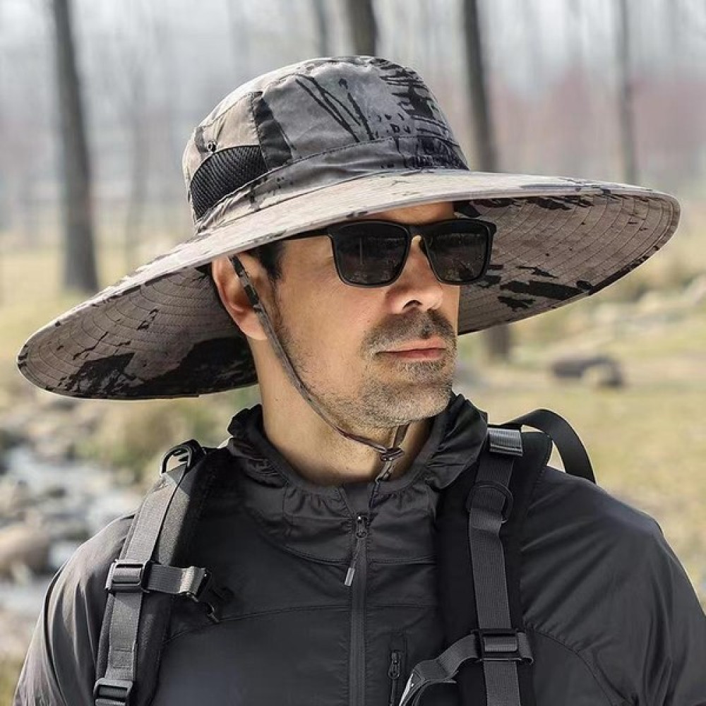 Oloey 2023 Yeni Stil Erkek Açık Güneş Şapkası 15 cm Büyük Saçaklı Balıkçı Şapkası (Yurt Dışından) Bere & Kep (Outdoor) Fiyatı