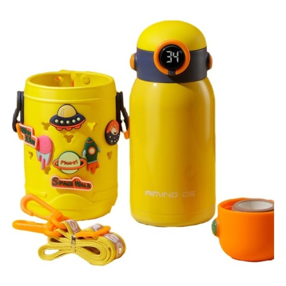 Oloey 500 ml Paslanmaz Çelik Taşınabiler Yalıtımlı Çocuk Suluklar Mataralar (Yurt Dışından) - Sarı Suluk Fiyatı
