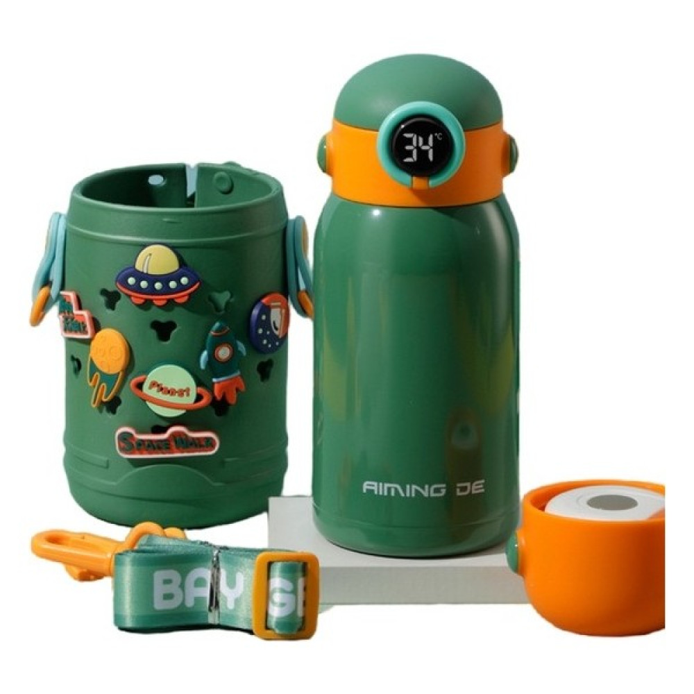 Oloey 500 ml Paslanmaz Çelik Taşınabiler Yalıtımlı Çocuk Suluklar Mataralar (Yurt Dışından) - Yeşil Suluk Fiyatı