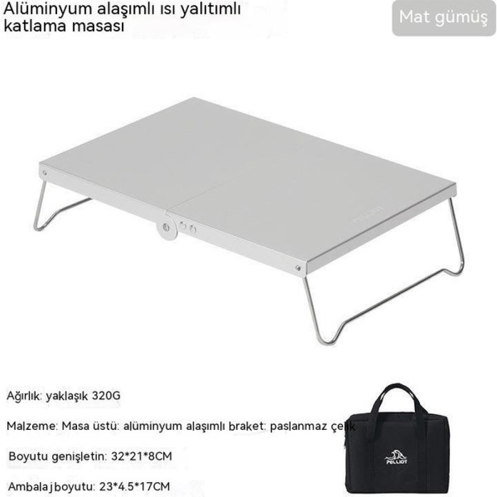 Oloey Açık Alüminyum Alaşım Katlanır Masa Yalıtım Paneli Mini Taşınabilir Kamp Ekipmanları Çok Fonksiyonlu Piknik Yalıtım Masası (Yurt Dışından) Bahçe Masası Fiyatı