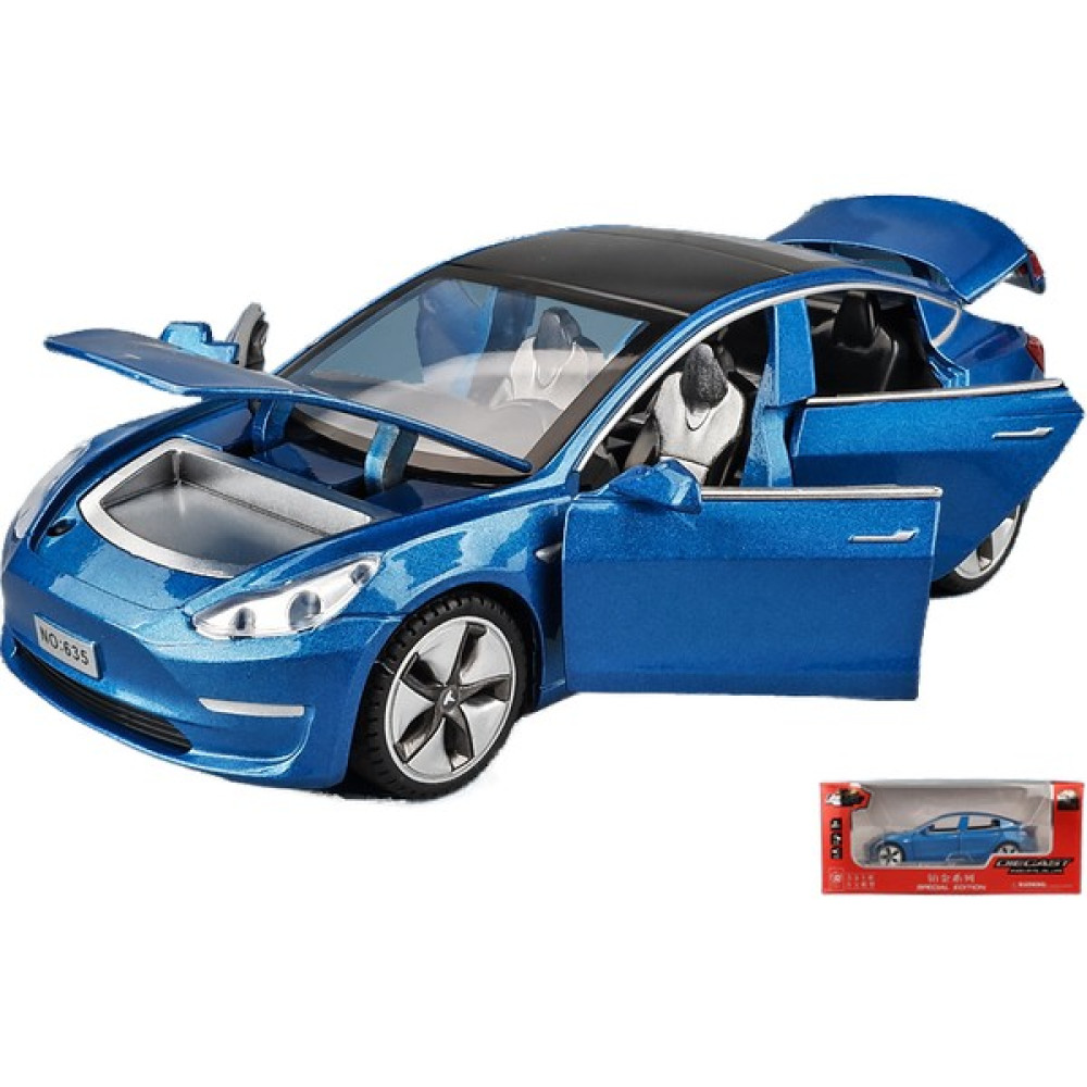 Oloey Tesla Model3 Araba Modeli Oyuncak Araba Modeli (Yurt Dışından) - Mavi Oyuncak Araç Fiyatı
