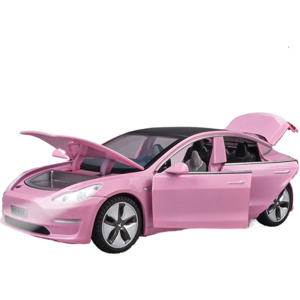Oloey Tesla Model3 Araba Modeli Oyuncak Araba Modeli (Yurt Dışından) - Pembe Oyuncak Araç Fiyatı