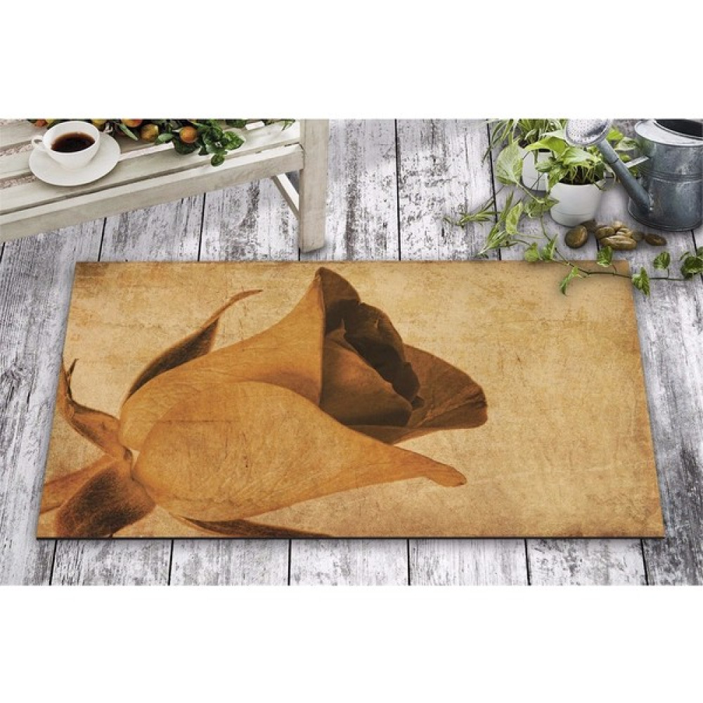 Olunca Olunca Vintage Lale Tasarım Kapı Önü ve Ev İçi Paspas 45x75 cm Paspas Fiyatı