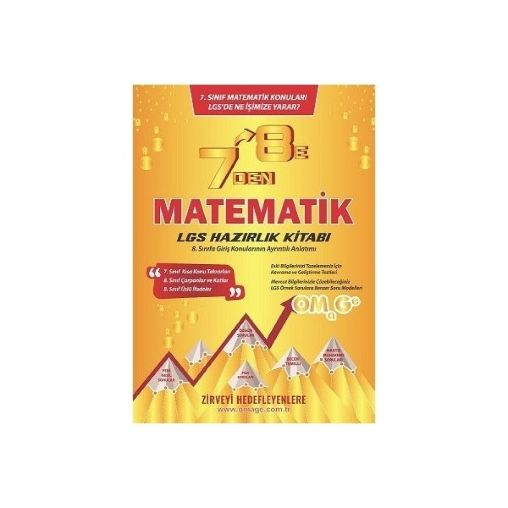 Omage Yayınları 7'den 8'e LGS Matematik Hazırlık Kitabı Kaynak Kitapları Fiyatı
