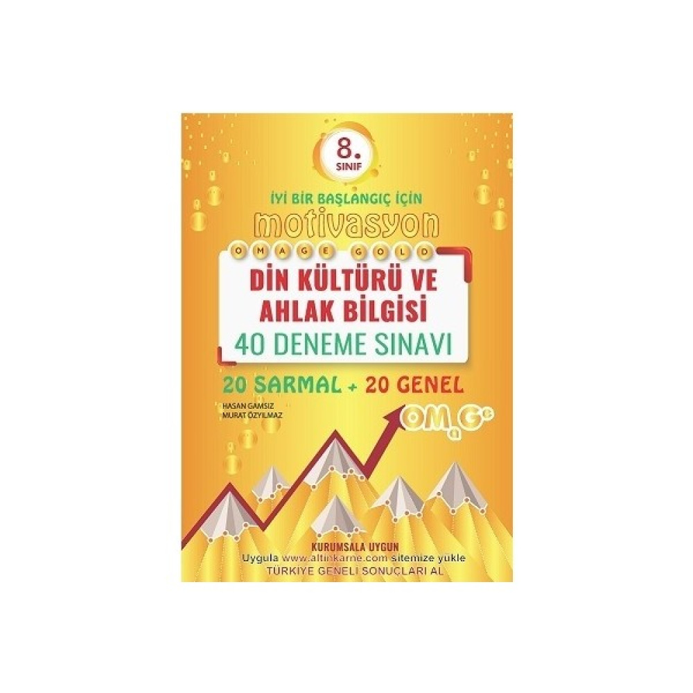 Omage Yayınları 8. Sınıf Gold Motivasyon Din Kültürü Ve Ahlak Bilgisi 40 Deneme Sınavı (20 Sarmal + 20 Genel) Kaynak Kitapları Fiyatı