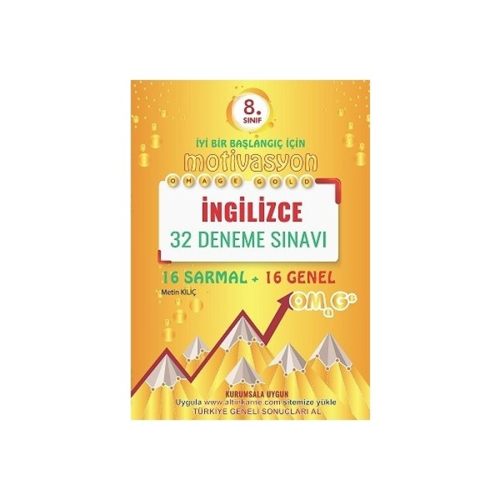 Omage Yayınları 8. Sınıf Gold Motivasyon İngilizce 32 Deneme Sınavı (16 Sarmal + 16 Genel) Kaynak Kitapları Fiyatı