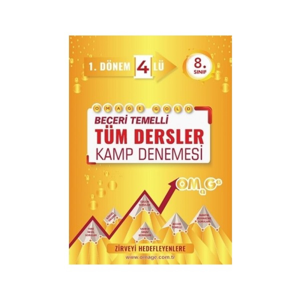 Omage Yayınları 8. Sınıf Gold Tüm Dersler 1. Dönem 4'Lü Kamp Denemesi Tüm Dersler Fiyatı