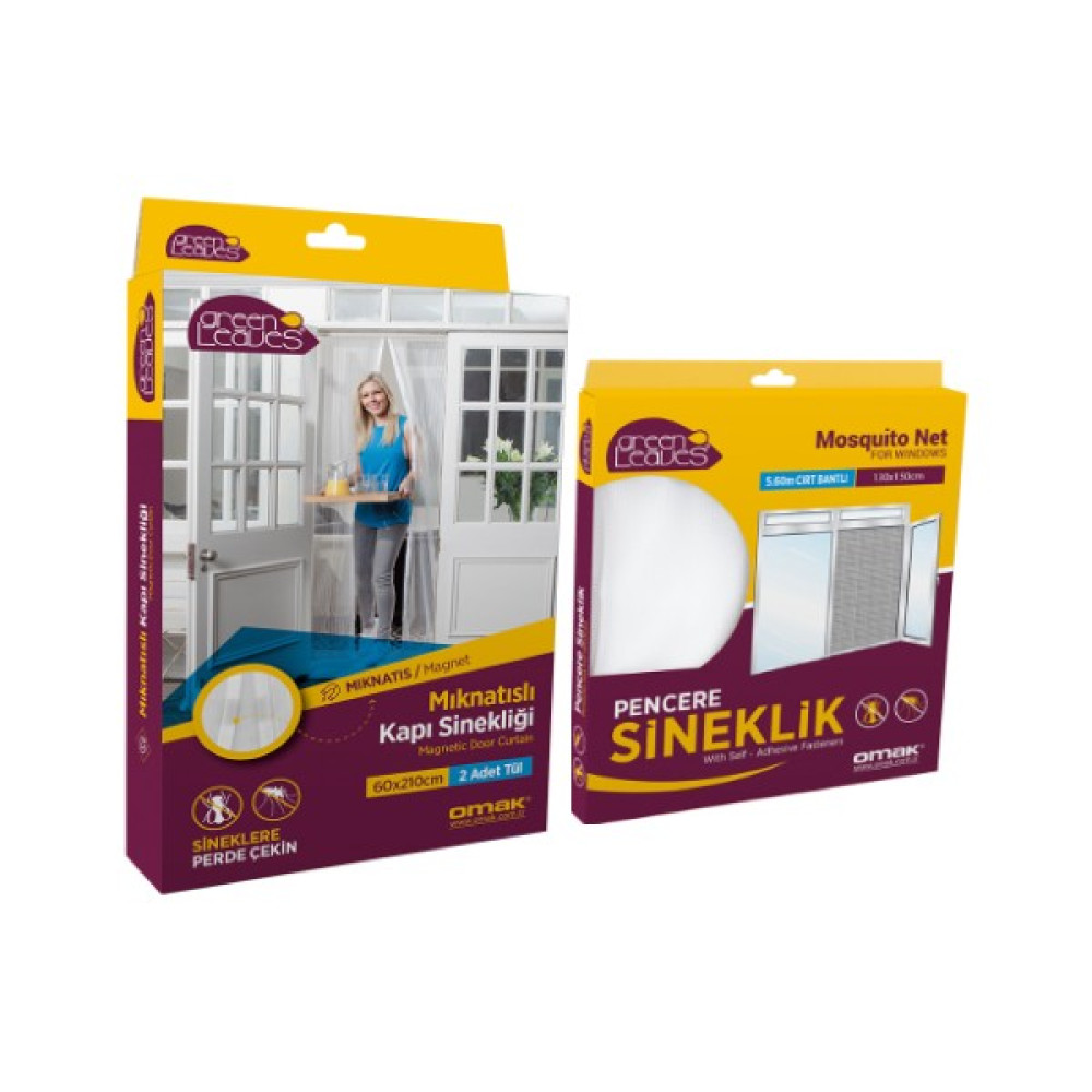Omak Mıknatıslı Kapı Sinekliği 2X(60X210) cm + Pencere Sinekliği 130X150 cm Bahçe Dekorasyon & Düzenleme Fiyatı
