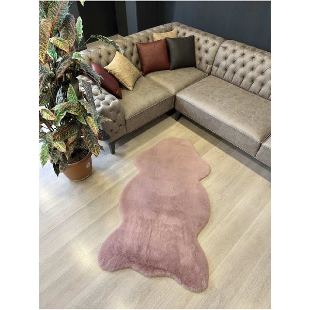 Omammamia Home Tavşan Tüyü Post Kesim Premium Kalite Tüy Dökmez Halı Lila - 100 x 160 cm Salon Halısı Fiyatı