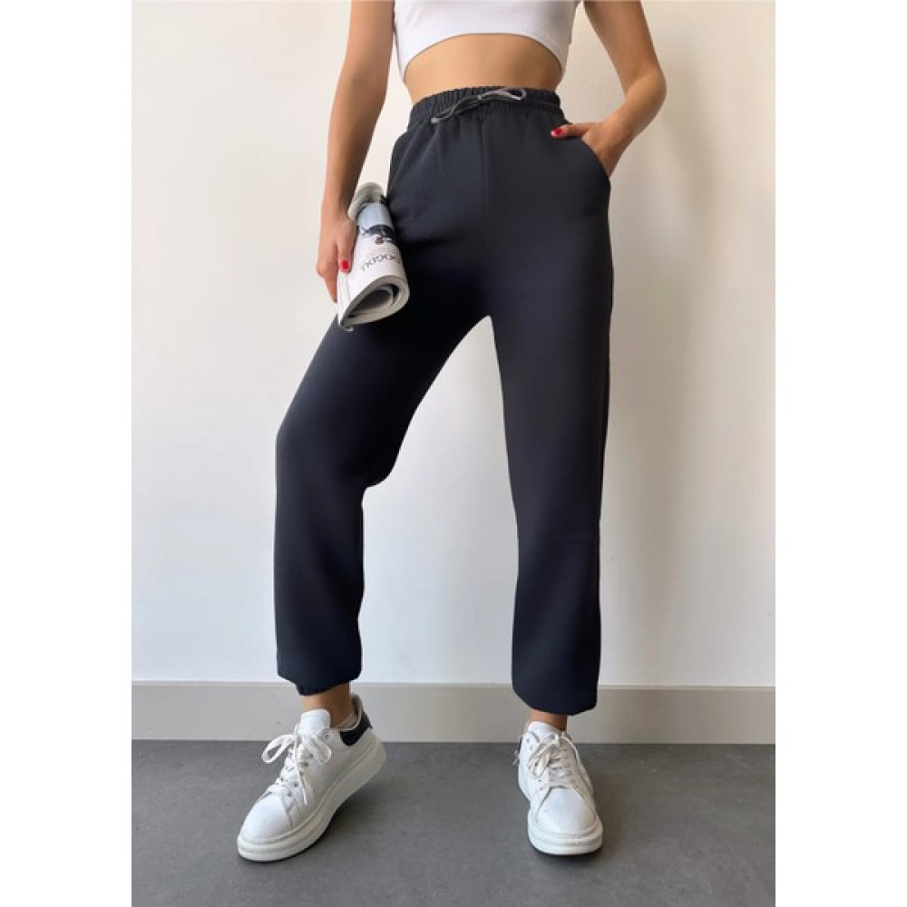 Ömba Spor Kadın Kalın İçi Polarlı Yüksek Bel Paçası Lastikli Basic Jogger Eşofman Altı Kadın Eşofman Fiyatı