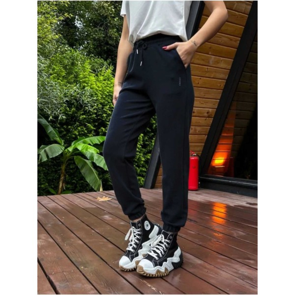 Ömba Spor Ömba Spor Kadın Gümüş Lacivert Renk Modal Paçası Lastikli Basic Jogger Osyho Eşofman Altı Kadın Eşofman Fiyatı
