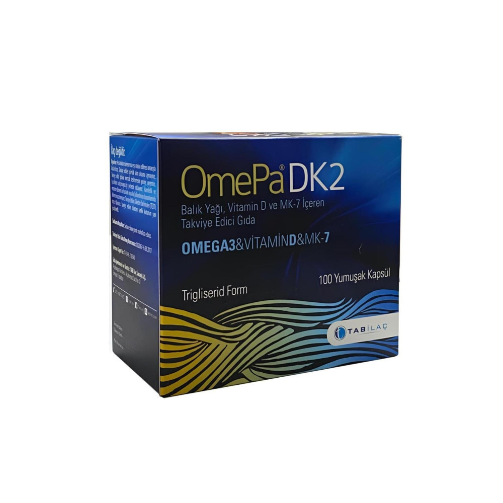 Omepa Dk2 Omega 3 & Vitamin D & Menaq7 100 Yumuşak Kapsül Sağlık / Diyet Fiyatı